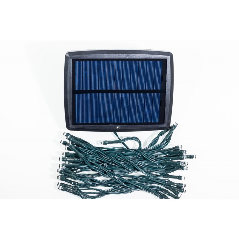 Aurora Solar Lichterkette mit 50 bunten LED-Leuchten