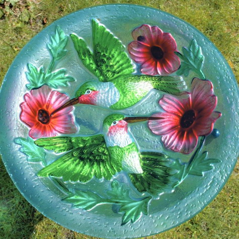 Vogelbad auf Fuß "Kolibris"