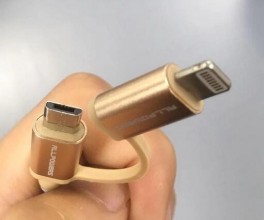 Lade-/Datenkabel Mikro-USB zu Apple Lightning mit einer Länge von 1m