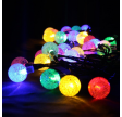 Aurora Solar Party Lichterkette mit 50 bunten LED-Leuchtkugeln
