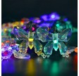 Aurora Solar Party Lichterkette mit 50 bunten LED-Schmetterlingen