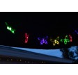 Aurora Solar Party Lichterkette mit 50 bunten LED-Schmetterlingen