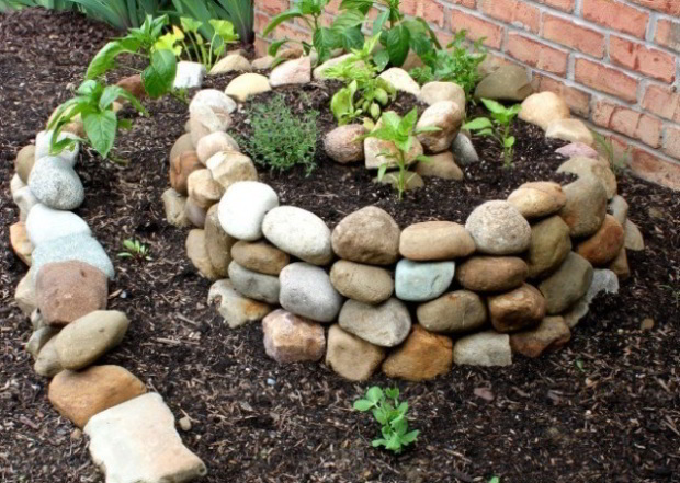 Havefigurer med sten